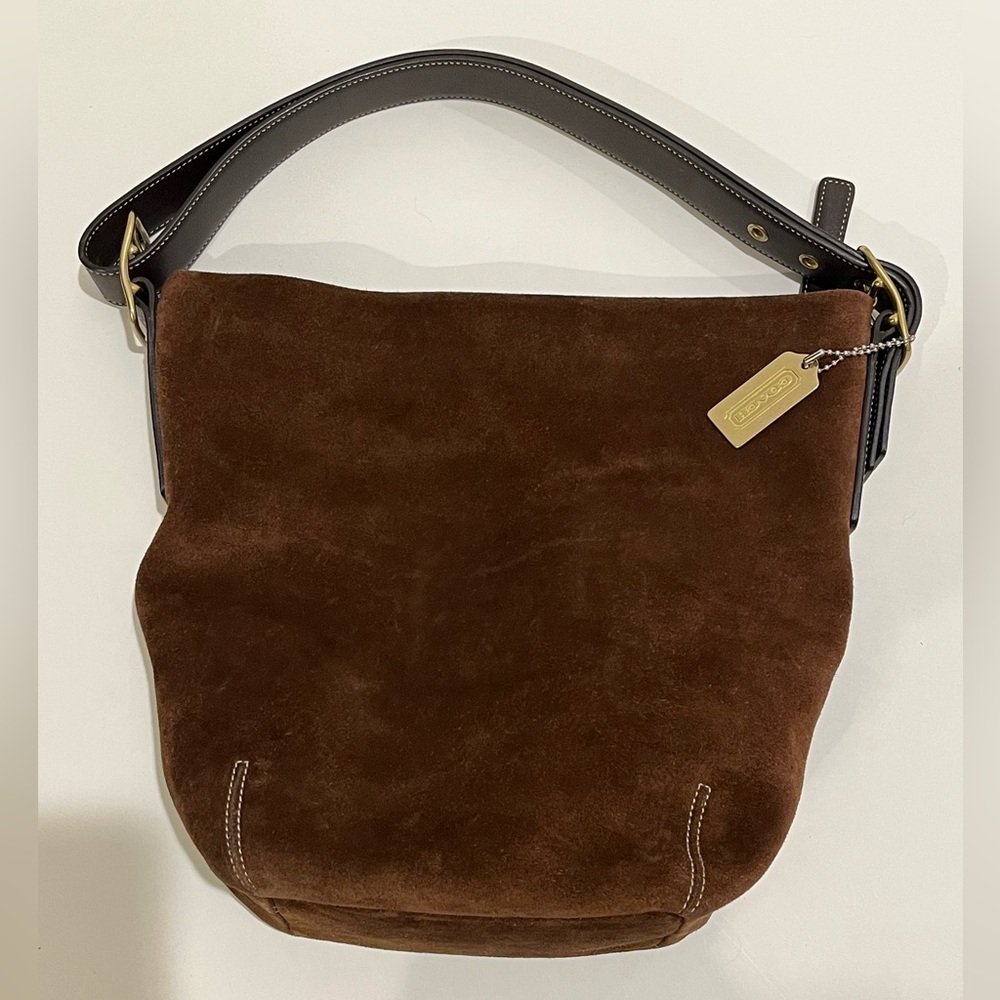 COACH Vintage Bucket Legacy Soho Brown Suede 1992